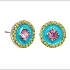 Stella & Ruby round enamel stud earrings